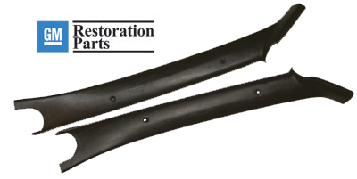 GM Interior A Pillar Moldings Driver and Passenger Side Set 1623 Brown