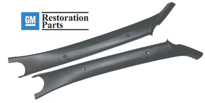 GM Interior A Pillar Moldings Driver and Passenger Side Set 1589 Gray GM Interior A Pillar Moldings Driver and Passenger Side Set 1589 Gray