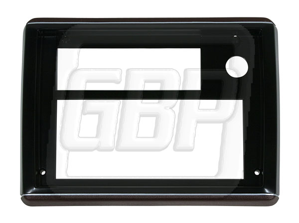 86-87 Radio Face Plate Dark Claret With Silver Trim