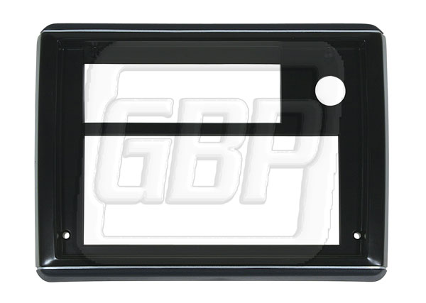 86-87 Radio Face Plate Dark Dark Blue With Silver Trim