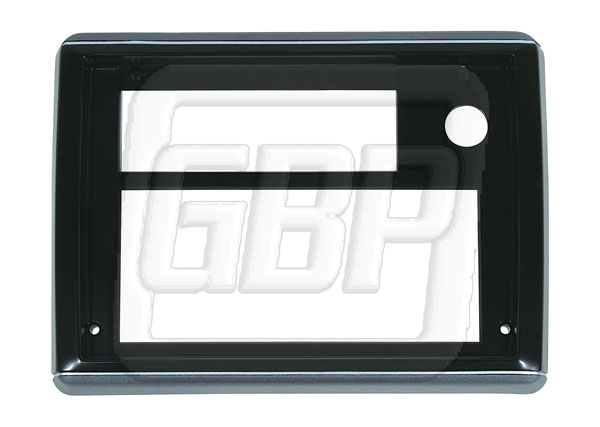 86-87 El Camino Radio Face Plate Dark Gray with Silver Trim