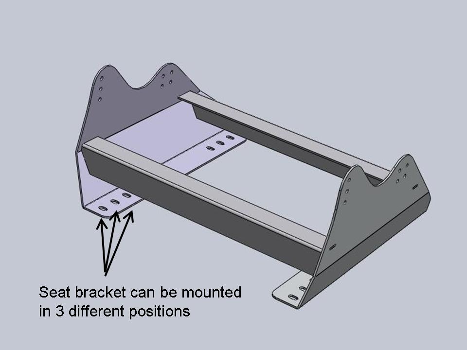 Kirkey Racing Seat Mounting Brackets Both Seats
