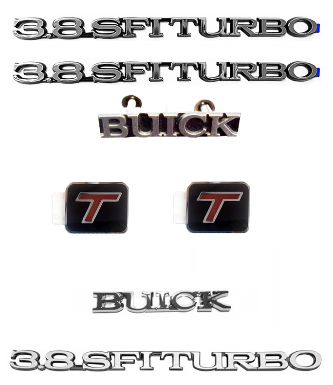 1987 Turbo T  WE-4 EMBLEM KIT