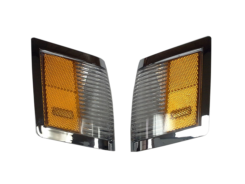 1984-1987 Chrome Turbo T-Type Regal Front marker light lens Set 1984-1987 Chrome Turbo T-Type Regal Front marker light lens Set