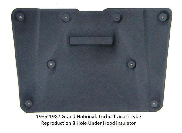 1986-87 Buick Grand National Under Hood Liner