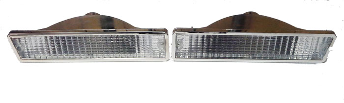 81-88 Olds Cutlass Clear Bumper Marker Lights 81-88 Olds Cutlass Clear Bumper Marker Lights