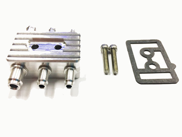 84-85 Turbo Buick Vacuum Block - Billet Aluminum - Grooved Finish