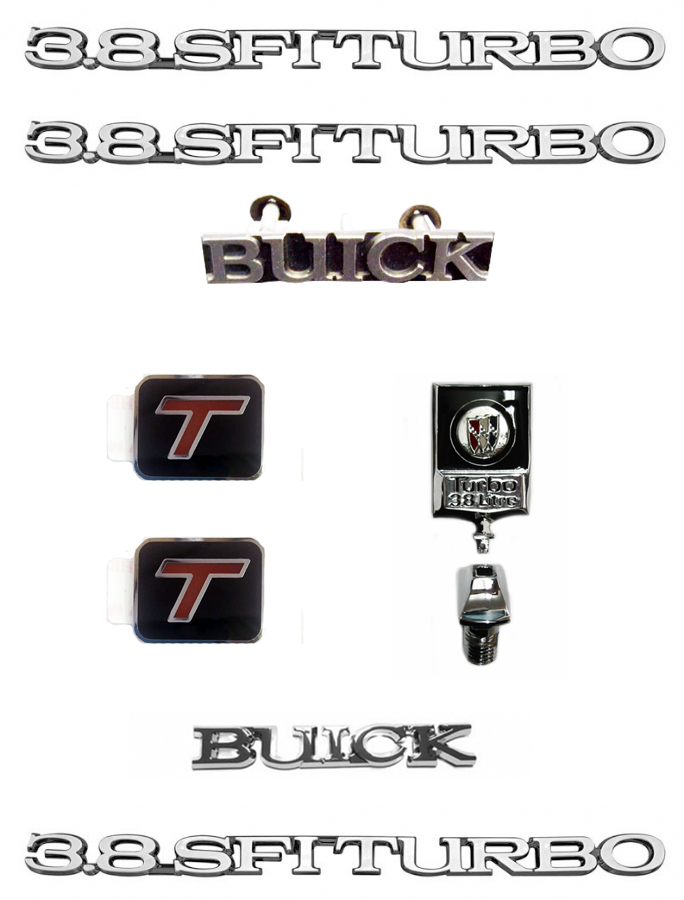 1987 Turbo T BASE EMBLEM KIT