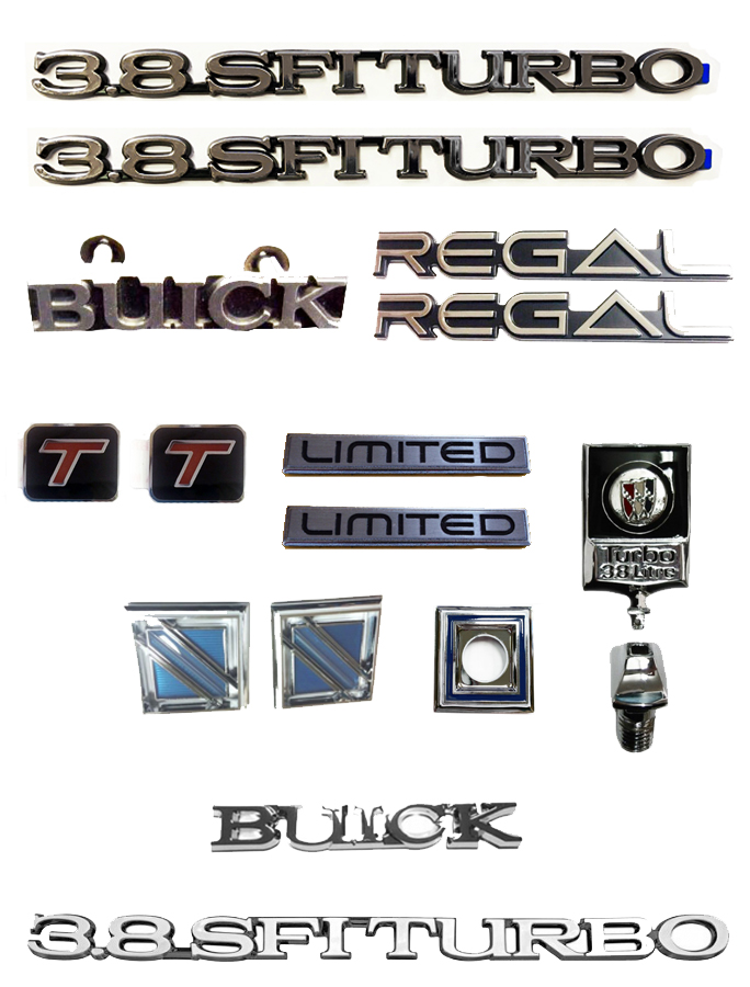 1987 Turbo T REGAL LIMITED EMBLEM KIT