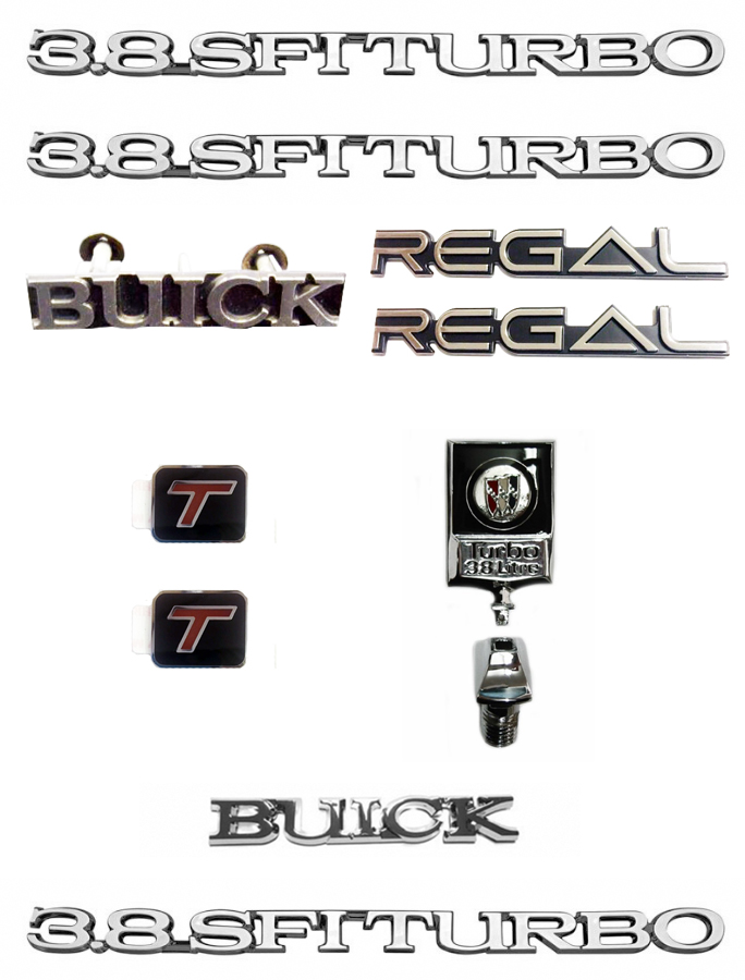 1987 Turbo T REGAL EMBLEM KIT