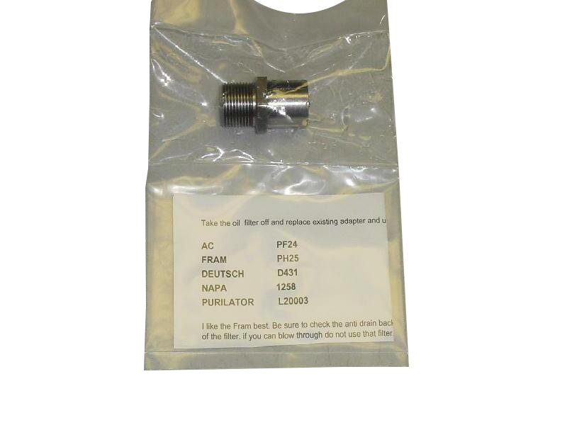 Turbo Buick Biggie Oil Filter Adapter