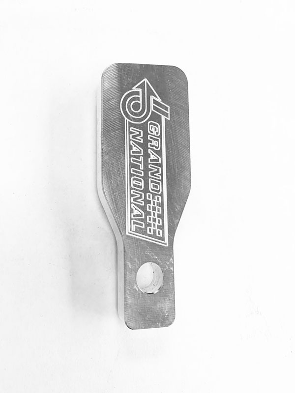 86-87 Grand National EGR Block Off plates With Grand National Logo
