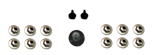 1981-87 Regal Rear Bumper Filler Hardware Install Kit 1981-87 Regal Rear Bumper Filler Hardware Install Kit