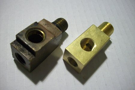 Brass Oil Pressure Feed Block