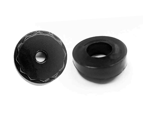 78-87 Buick Regal Manual Antenna Bezel and 12 Point Black Nut Combo