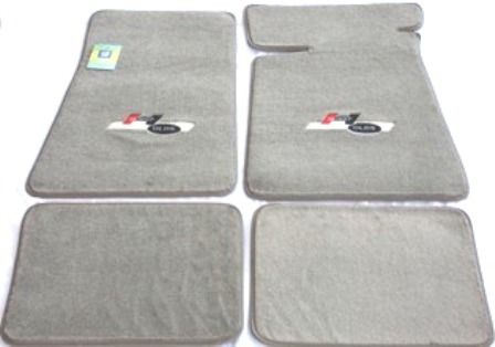 83-84 Hurst Olds Logo 316 Floor Mats Sand Color Gray