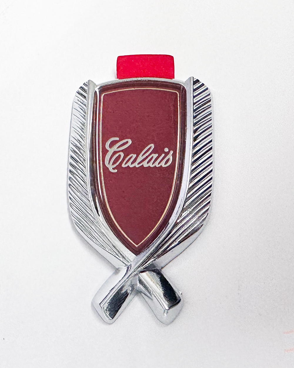 1978-88 Cutlass "Calais" Script Sail Panel Emblem, Red