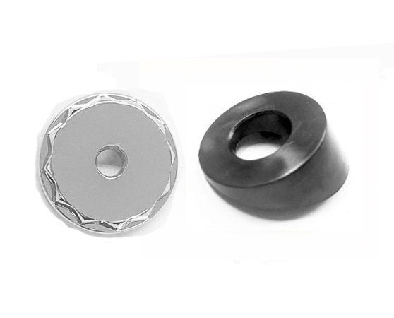 82-92 Camaro/Firebird Manual Antenna Bezel and 12 Point Chrome Nut Combo