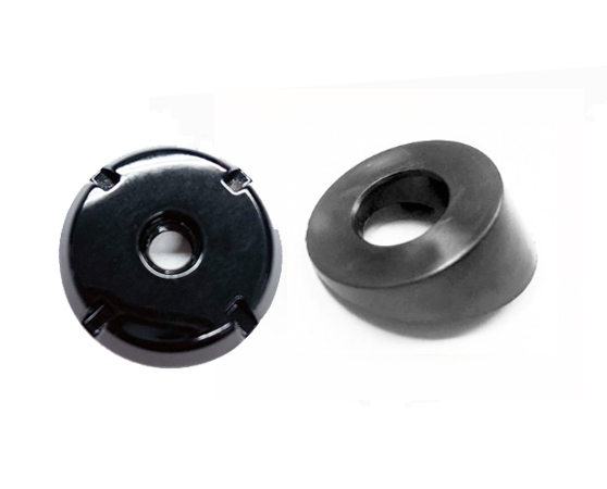 82-92 Camaro/Firebird Manual Antenna Bezel and 4 Point Black Nut Combo