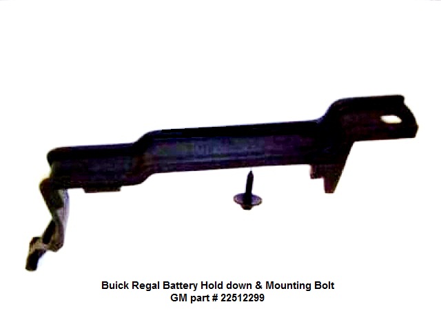 Turbo Buick New Battery Hold down Retainer and Bolt GM