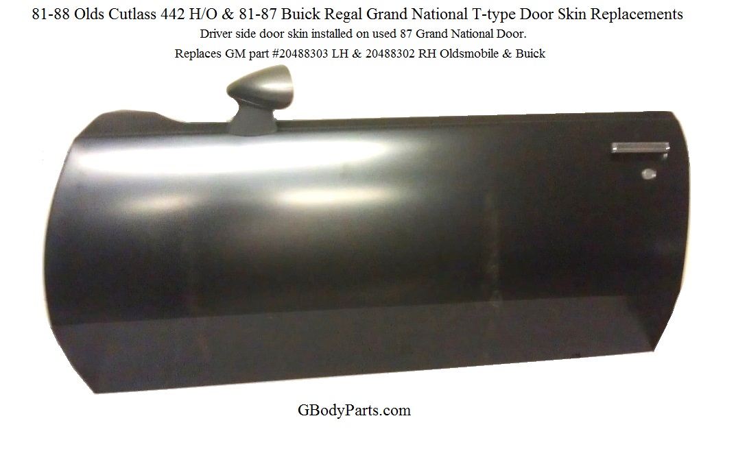 1981-88 Buick Regal / Oldsmobile Cutlass Door Skins
