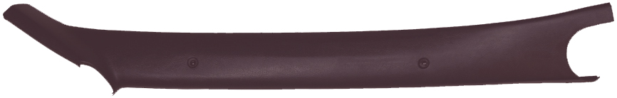 GM Interior A Pillar Moldings Passenger Side 1591 Burgundy