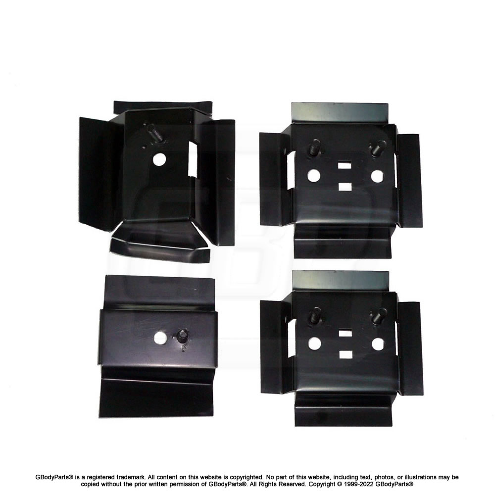 78-88 G-Body Bucket Seat Track Floor Mount Conversion Bracket Set (INNER)