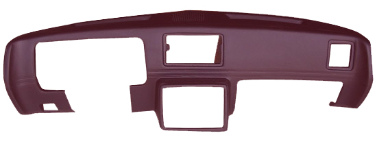 1978-1980 Padded Dash Molded Cover with Center Speakers 1600 Maple red