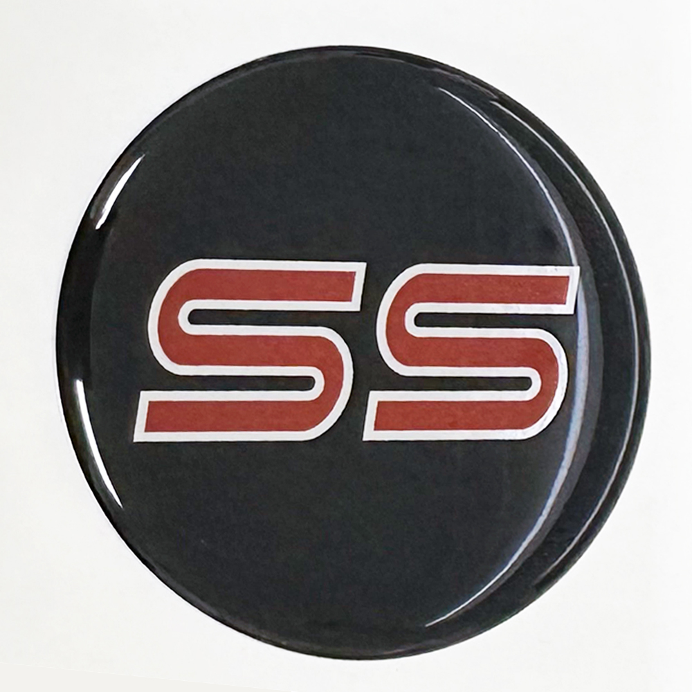 Chevrolet Monte Carlo, El Camino, Malibu SS Red Domed Center Cap Inlay Decal Red Each