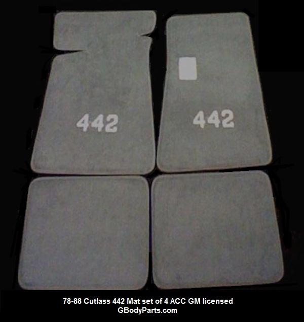 78-88 Cutlass 442 Floor Mats