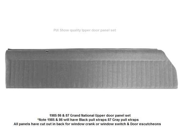 Grand National Upper Door Panels - Show Quality PUI