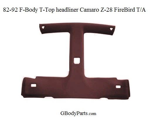 82-92 Camaro/Z-28/Firebird/Trans Am "T" Top Headliner