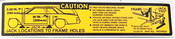 Jack Use Caution Decal Sticker