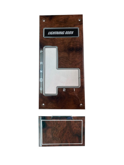 1983-84 Hurst Olds 4 Speed Lightning Rod Shifter Plate and Ash Tray Lid