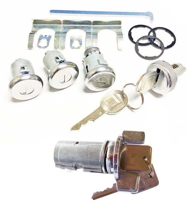 GBody Chrome keyed locks with Chrome ignition switch