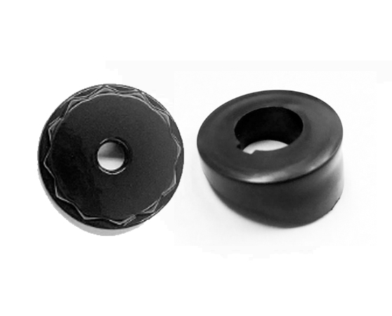 El Camino / Malibu Manual Antenna Bezel and 12 Point Black Nut Combo
