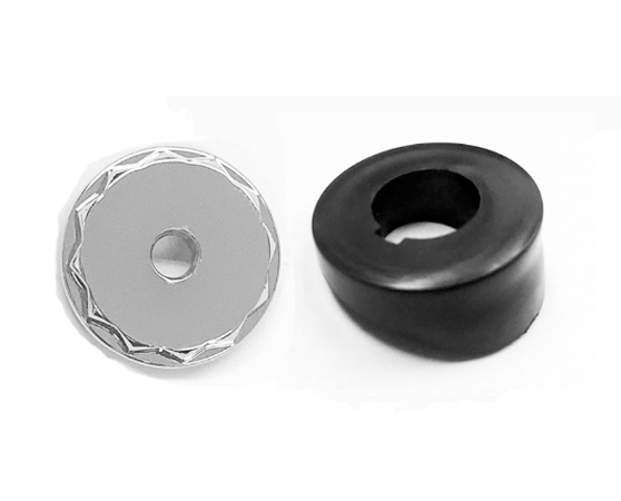 El Camino / Malibu Manual Antenna Bezel and 12 Point Chrome Nut Combo