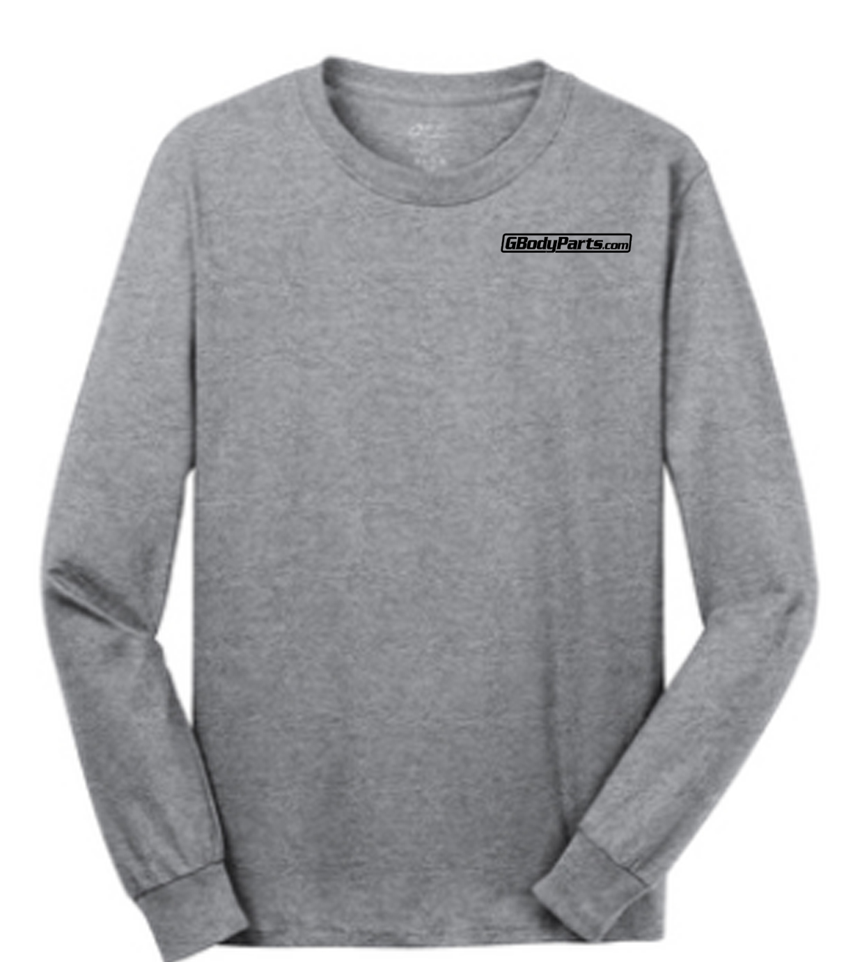 GBody Parts Logo Mens Long Sleeve T-Shirt, Gray