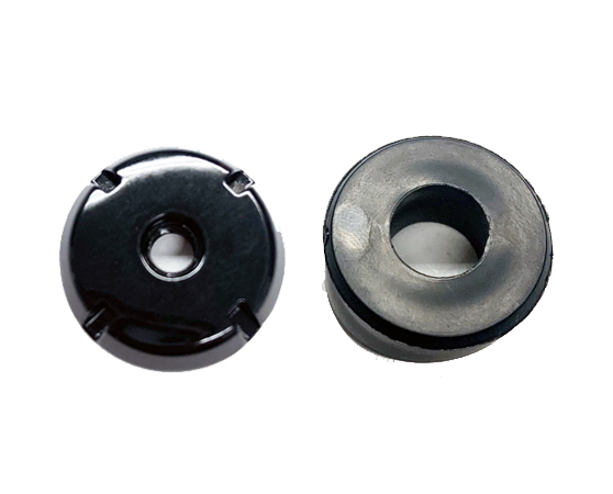 81-88 Olds Cutlass Manual Antenna Bezel and 4 Point Black Nut Combo