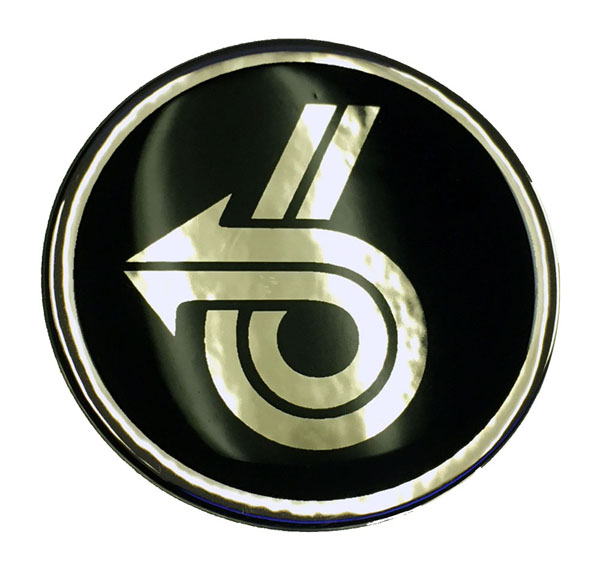 1978-1987 Buick Regal Grand National Power 6 Center Cap Inlay for Hex Caps, Silver, Each