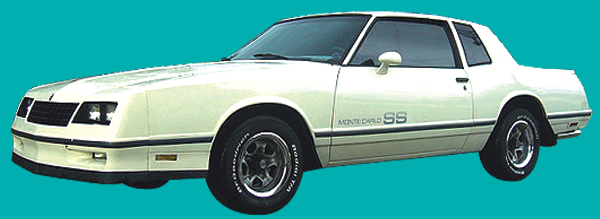 1983-84 MONTE CARLO SS Exterior Decals