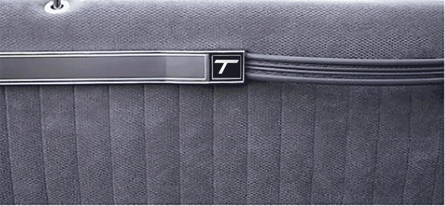 1987 Turbo T Door Strap Cover Decal Set - "T" silver 1987 Turbo T Door Strap Cover Decal Set - "T" silver