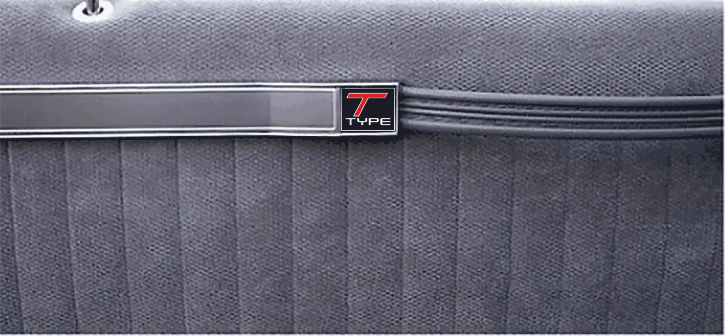 1987 T-Type Door Strap Cover Decal Set "T Type"
