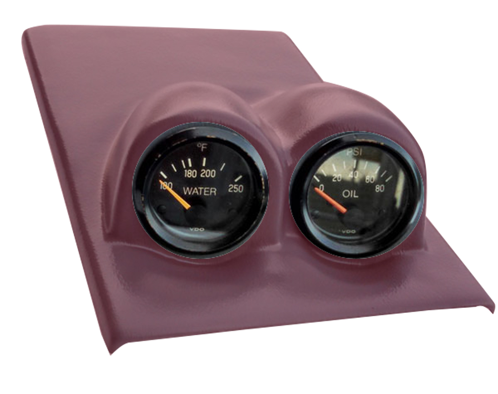 2 Gauge Console Race Pod 1600 Maple Red