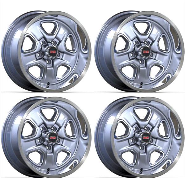 Cast Aluminum WHEELS Super Stock II Set of 4 17 X 9 RIMS with 5.125" Backspacing