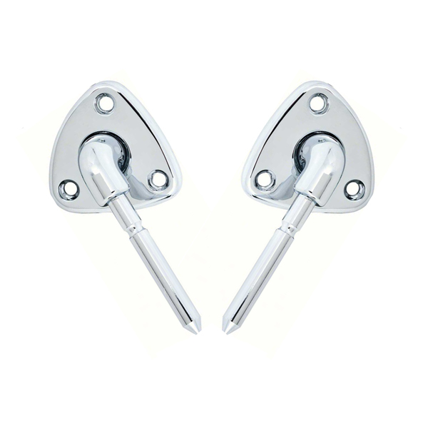 1978-88 GBody T-Top Non Illuminated Sun Visor Swivel Bracket Chrome
