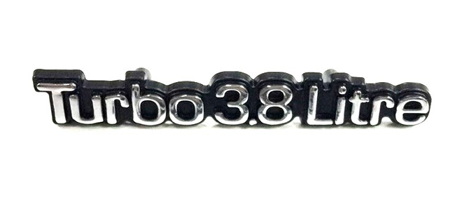1984-87 Turbo Buick 3.8Litre Dash Speedometer cluster Bezel emblem