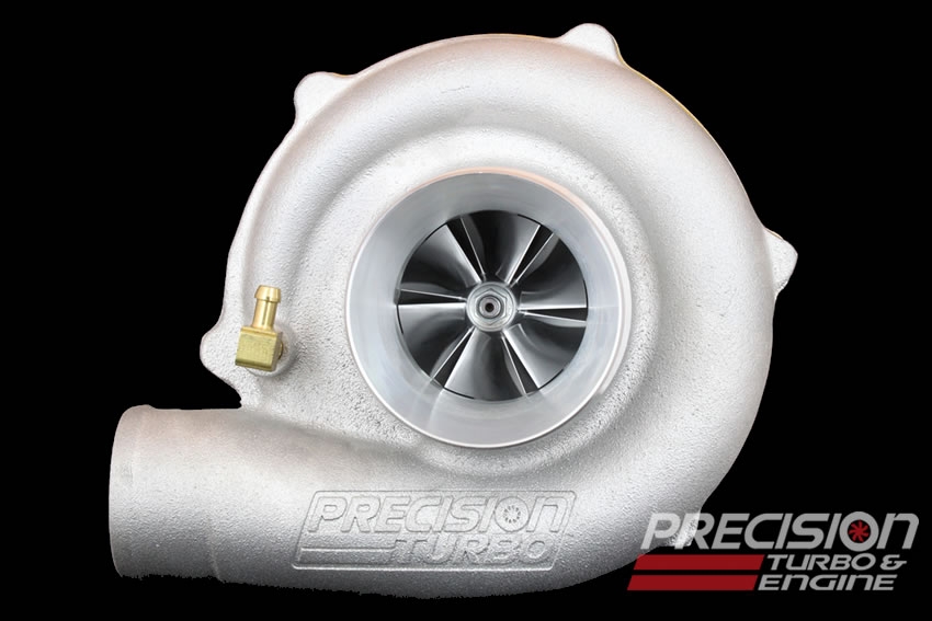 TURBO: PTE Turbocharger PT5831 Billet Wheel / MFS / E Cover / JB / .63 A/R (Old School TE44)