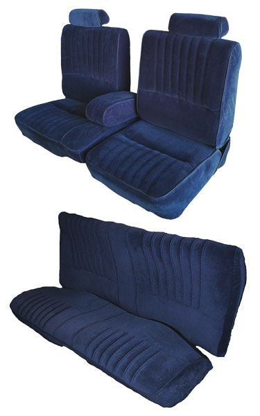 87 Buick Regal Turbo T 45/55 Split Bench w/ Armrest Seat Cover Set