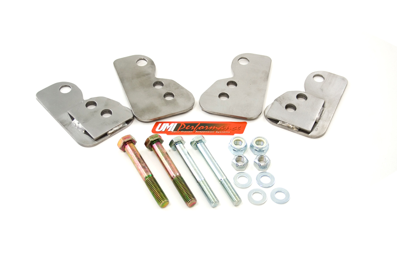 Control arm relocation brackets w/3 Settings 78-88 Gbody 3010 Control arm relocation brackets w/3 Settings 78-88 Gbody 3010